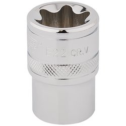 Draper Expert TX-STAR® Socket, 1/2" Sq. Dr., E22