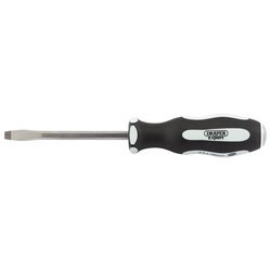 Draper Expert 'Pound Thru' Plain Slot Soft Grip Screwdriver, 6.5 x 100mm