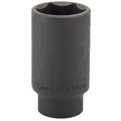 Draper HI-TORQ® Deep Impact Socket, 1/2" Sq. Dr., 32mm