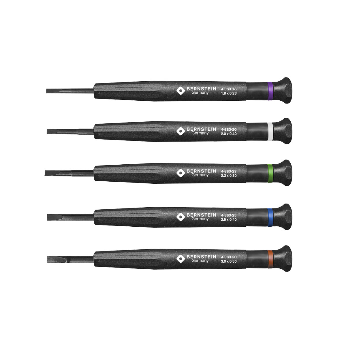 Micro Screwdriver Slotted Blades 1.8-3.0 Set 5 pcs