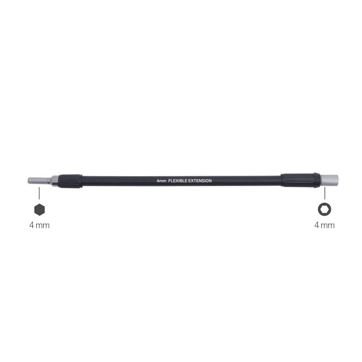 Flexible bit holder for 4mm bits