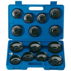 Draper Expert Oil Filter Cup Socket Set, 3/8" Sq. Dr. (15 Piece)