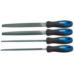 Soft Grip Engineers File Set, 200mm (4 Piece)