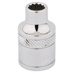 Draper Expert HI-TORQ® 12 Point Socket, 3/8" Sq. Dr., 1/4"