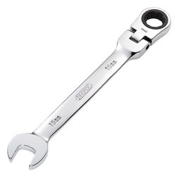 Draper HI-TORQ® Metric Flexible Head Ratcheting Combination Spanner, 15mm