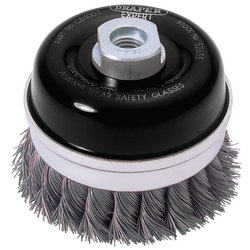 Draper Expert Steel Twist Knot Wire Cup Brush, 100mm, M14