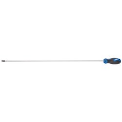 Extra Long Reach Soft Grip PZ Type Screwdriver, No.1 x 450mm