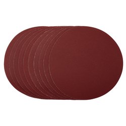Sanding Discs, 180mm, Hook & Loop, 240 Grit, (Pack of 10)