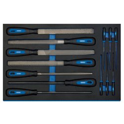 Hand File Set in 3/4 Drawer EVA Insert Tray (13 Piece)