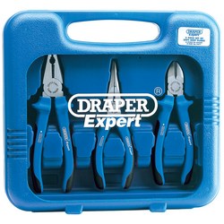 Draper Expert Heavy Duty Soft Grip Pliers Set (3 Piece)