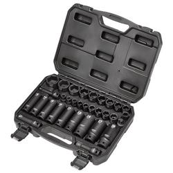 Draper Impact Socket Set, 3/8" & 1/2" Sq. Dr. (32 Piece)