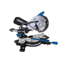 230V Sliding Compound Mitre Saw with Laser Cutting Guide, 210mm, 1500W