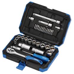Metric Socket Set, 3/8" Sq. Dr. (34 Piece)