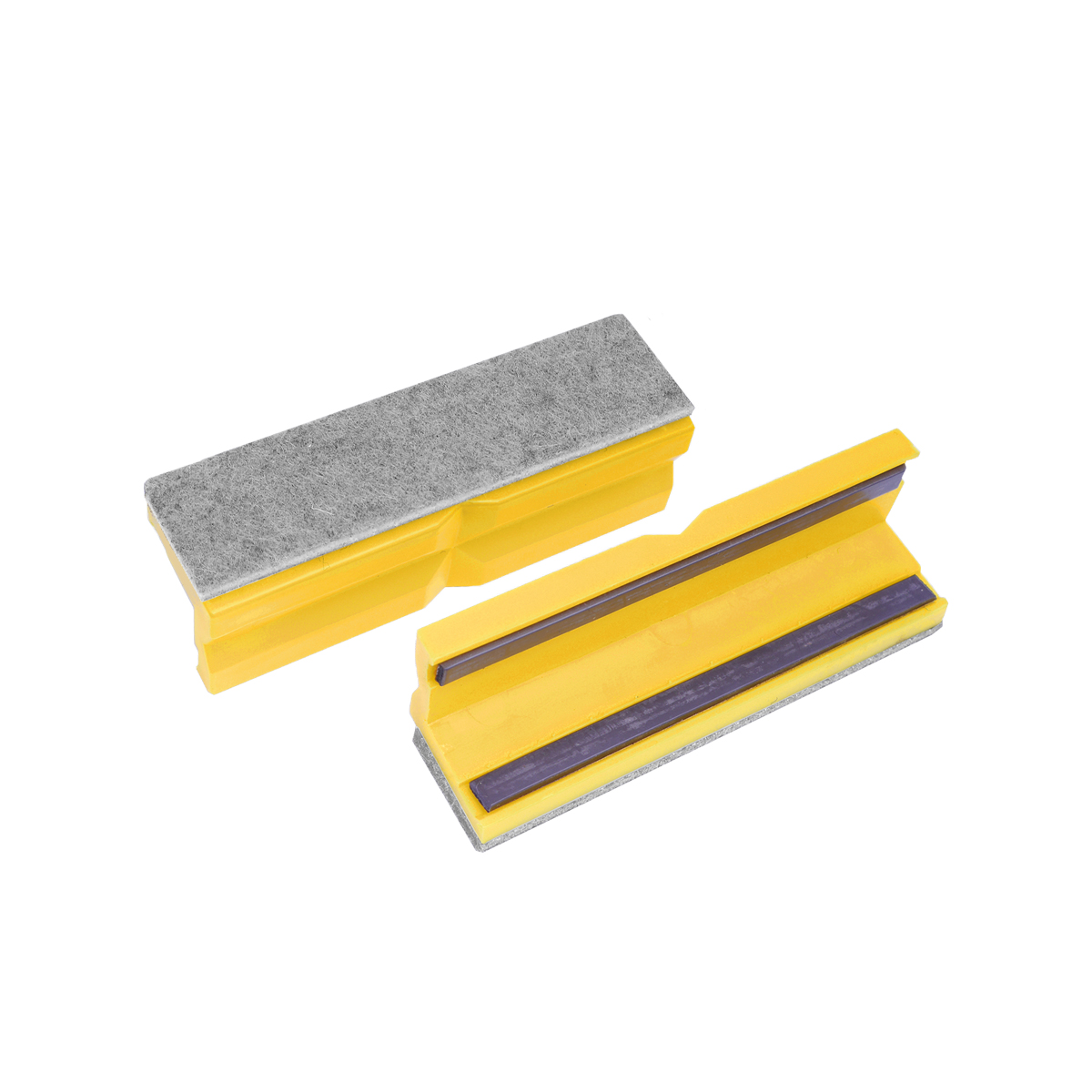 Protective jaws felt/plastic 100mm yellow 1 pair consisting of two jaws