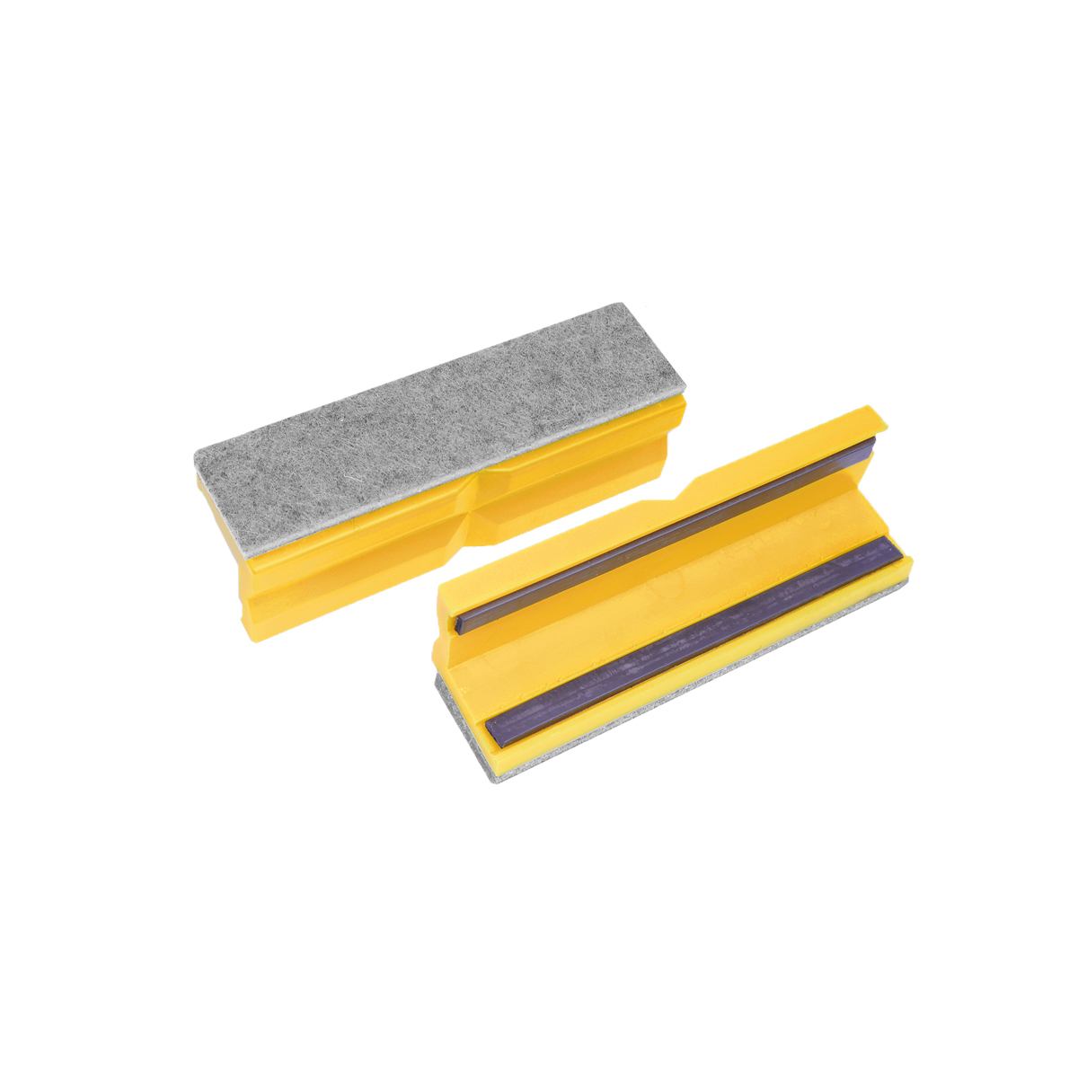 Protective jaws felt/plastic 150mm yellow 1 pair consisting of two jaws