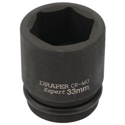 Draper HI-TORQ® 6 Point Impact Socket, 3/4" Sq. Dr., 33mm