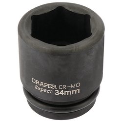 Draper HI-TORQ® 6 Point Impact Socket, 3/4" Sq. Dr., 34mm