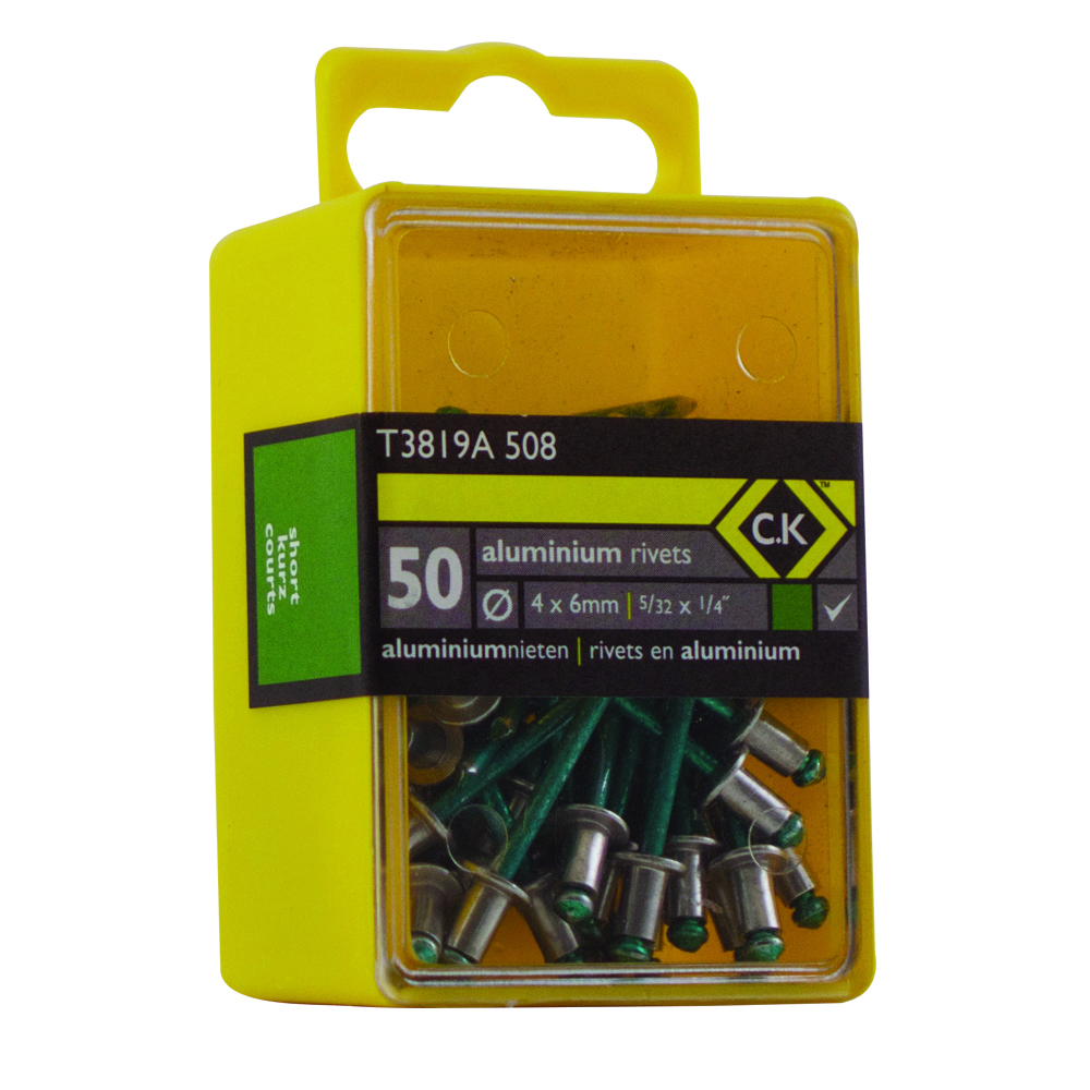 CK  Pop Rivets Aluminium 3.8x6mm Box of 50