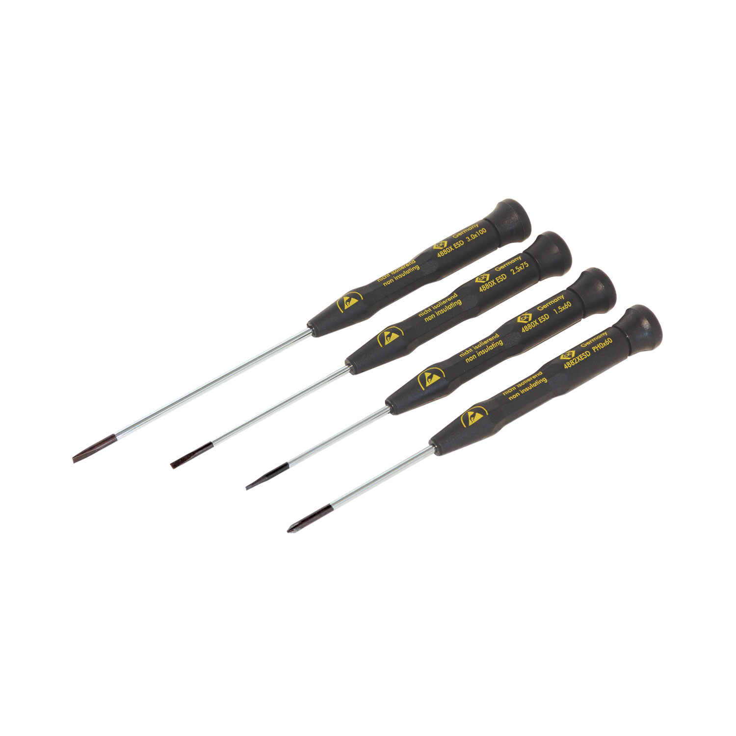 CK Xonic ESD Screwdriver Slotted/PH Set Of 4