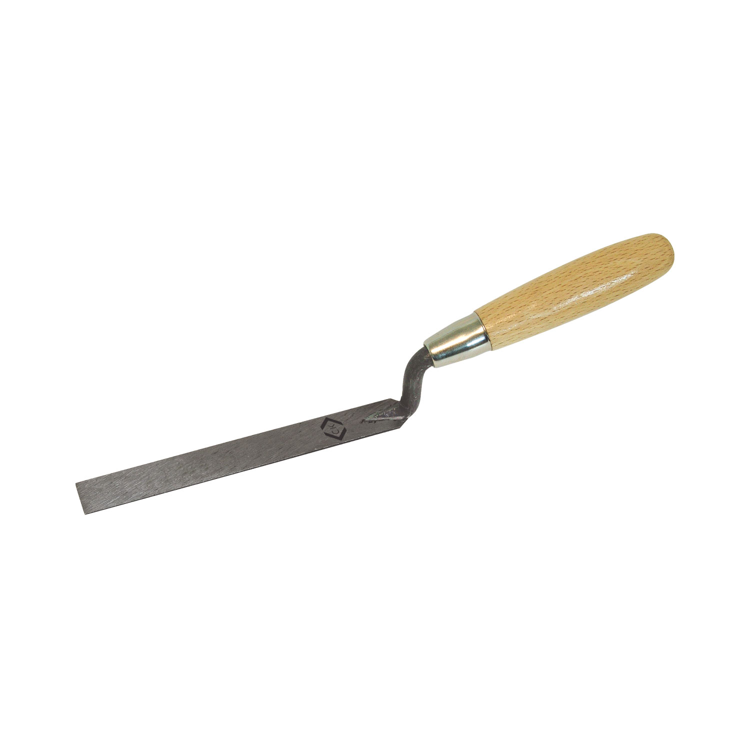 CK Finger Trowel Flat Carbon Steel Wood Handle 10x175mm