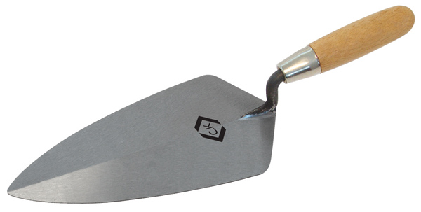 CK Brick Trowel Broad Heel Carbon Steel Wood Grip 275mm